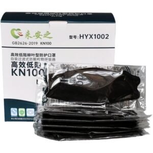 Schwarze Laianzhi KN100 Schutz-Atemschutzmaske (HYX1002) - 10 Masken