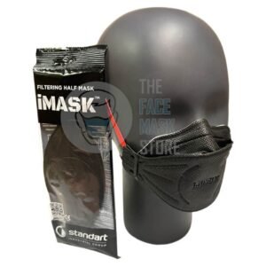 iMask Schwarze FFP3 Maske ohne Ventil von Standart Company - 10er-Pack